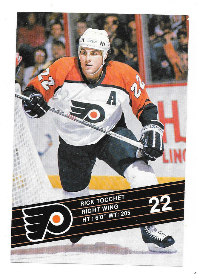 1989-90 Philadelphia Flyers Teamissued #22 Rick Tocchet