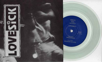 LOVESICK disappear / broken glass 45 -1992- OHIO EMOCORE