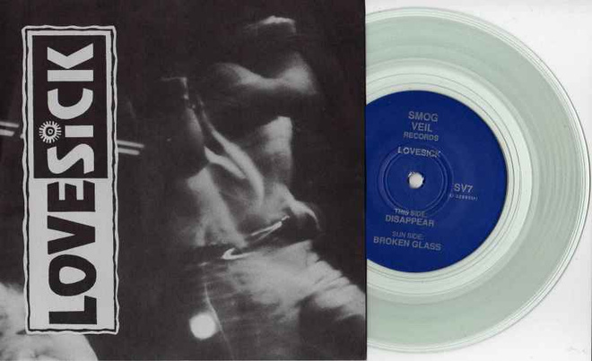 LOVESICK disappear / broken glass 45 -1992- OHIO EMOCORE