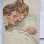 Harrison Fisher: Vauva ja vanhemmat, kulk. käsipostissa 1920 - pikkukuva 1