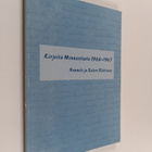 Hannele Rikkinen ym. : Kirjeitä Minnesotasta 1966-1967 (s... - pikkukuva 1