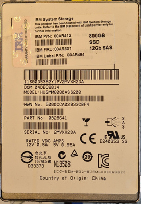 800GB SSD 12Gb SAS