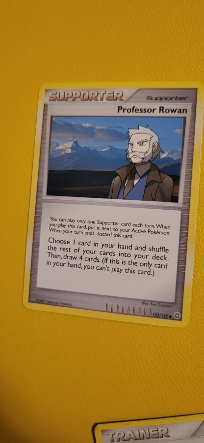 Professor Rowan #123 Pokemon Secret Wonders card
