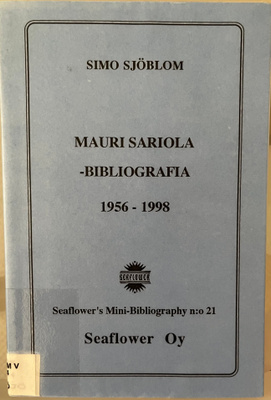 Mauri Sariola Bibliografia 1956-1998-Simo Sjöblom