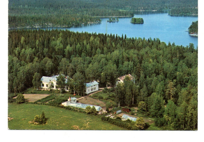 KUOPIO: Kansanopisto ilmakuva (Tmi Karhumäki n:o 3817 väri)