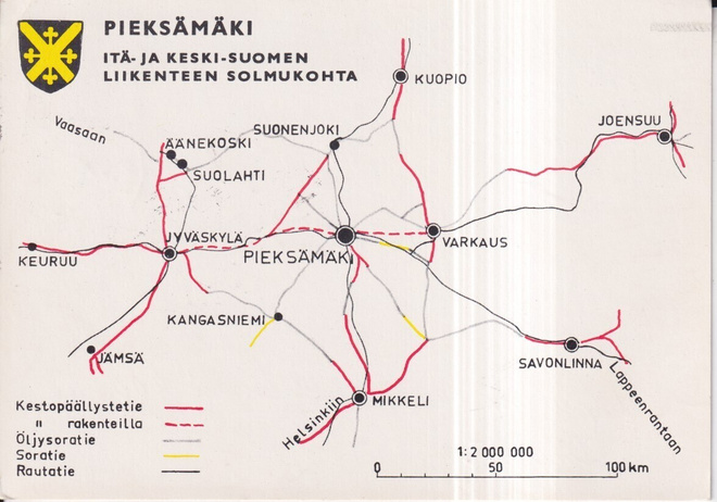 Pieksämäki. Liikenteen solmukohta,  b677