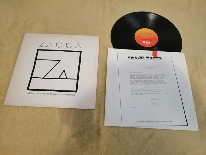 FRANK ZAPPA - Ship Arriving Too Late To Save A Drowning LP