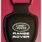 Pieni nahkainen musta Land Rover avaimenperä #30278 - pikkukuva 1