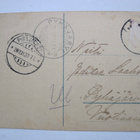 VANHA Postikortti Joulupukki Vihreä Takki 1920 Signeerattu - pikkukuva 2