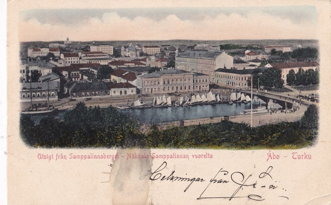 Turku, Näköala Samppalinnan vuorelta -01 ,   b546