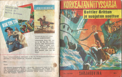KORKEAJÄNNITYSSARJA 10/1962 Battler Britton ja suojaton saat