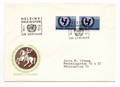 Helsinki: UN-seminaari (erikoisleima  1.8.1967)