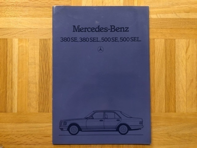 Esite Mercedes W126 S-luokka 380 SE - 500 SEL 1982