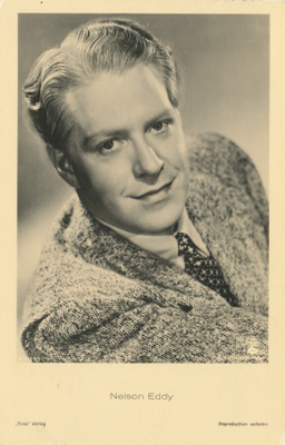 Filmitähti NELSON EDDY - kulk. 1941