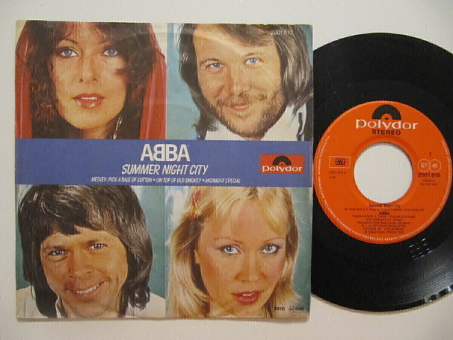 ABBA Summer Night City 7" sinkku Switzerland