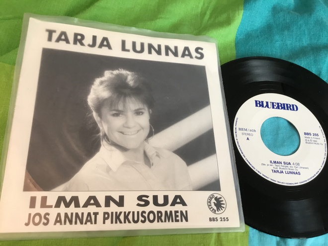 Tarja Lunnas Ilman sua Nm Bluebird  single ps 1992