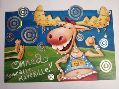 Onnea komealle kaverille