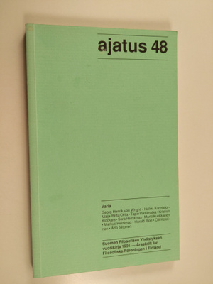 Ajatus 48 : Suomen filosofisen yhdistyksen vuosikirja = Å...