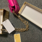 Michael Kors pinkki huulipuna kotelo nahkaa ketjuhihna - pikkukuva 3