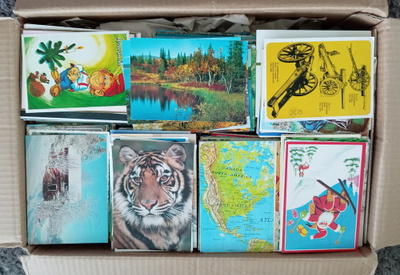 Postikortteja muuttolaatikollinen >5000kpl