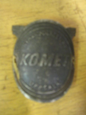 Komet mopon kyltti keskiputkeen