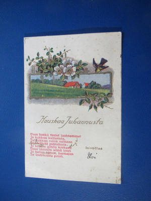 Hauskaa Juhannusta. Postikortti