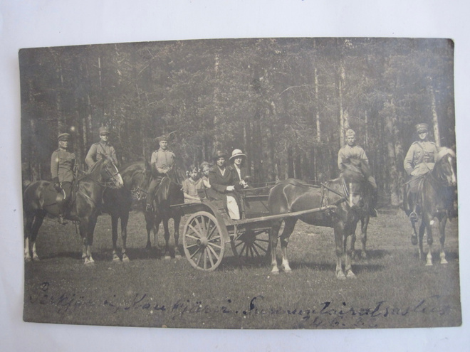 VANHA Valokuva Sotilaat Upseerit ym Perkjärvi 1922