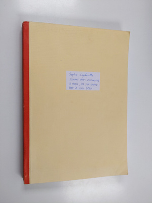 Sophie Capdeville : Juhani Aho : journaliste a Paris, de ...