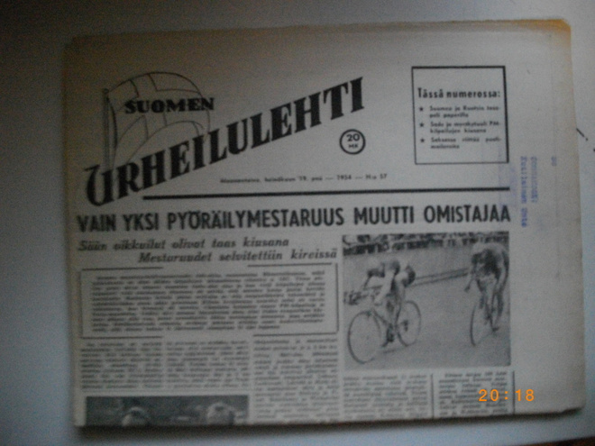 Suomen Urheilulehti Nro 57/1954 (25.2)