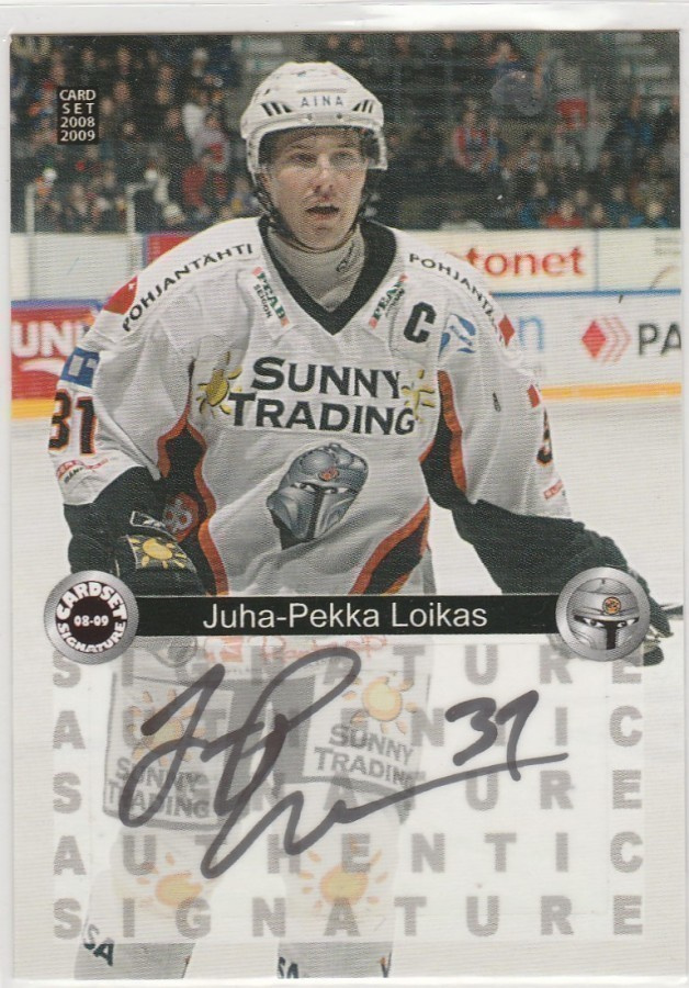 2008/09 Cardset Signature J-P Loikas , HPK