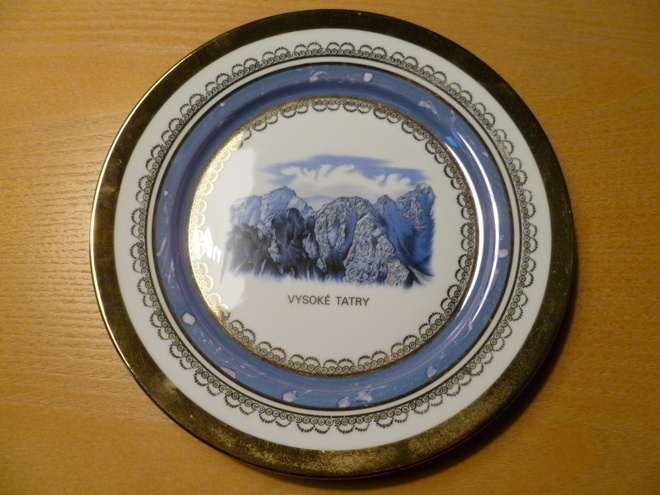 VYSOKE TATRY (Tatra-vuoristo) posliinilautanen