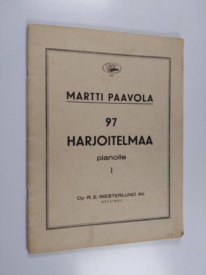Martti Paavola : 97 harjoitelmaa pianolle : 1