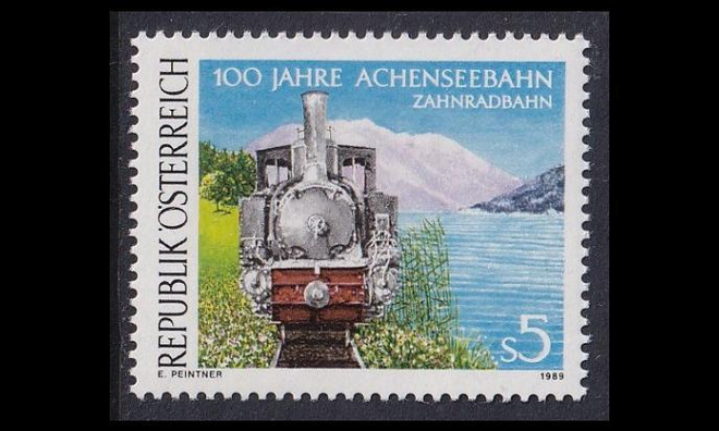 Itävalta 1962 ** Achensee-järven rautatie 100v (1989)