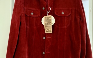 DOUBLE HELIX THE BOXER HORSEHIDE JACKET BURGANDY