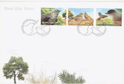 2003 linnut -1.luokan merkit FDC