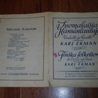 Suomalaisia Kansanlauluja nuottivihko , Karl Ekman - pikkukuva 1