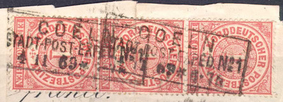 Saksa NDP Mi 16 3-rivilö o