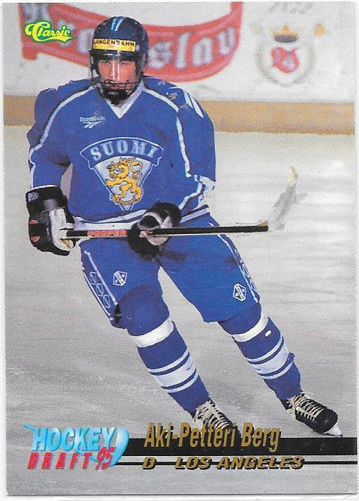 1995 Classic Draft #3 Aki-Petteri Berg Suomi TPS
