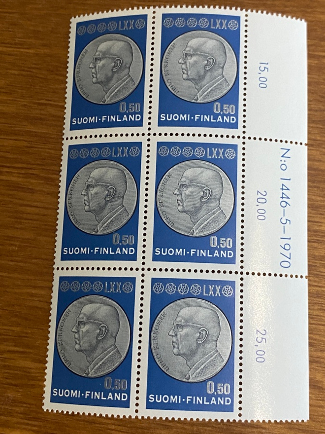 PRESIDENTTI URHO KEKKONEN 70 VUOTTA NUMERO KUUSILO**