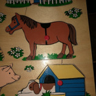 Palapeli puzzle puuta maatilan eläimet Animals - pikkukuva 2