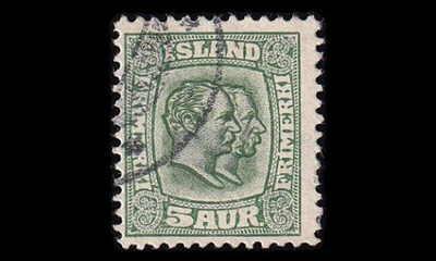 Islanti 51 o Kaksi kuningasta 5 A (1907)