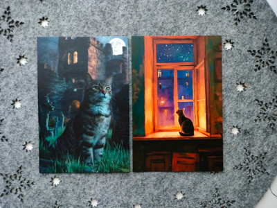 ~Kissa kortti~ 2kpl