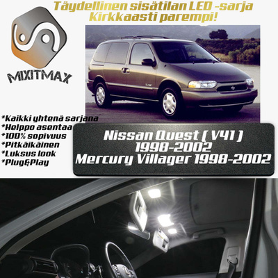 Nissan Quest (V41) Sisätilan LED-sarja 18-osainen