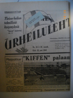 Suomen Urheilulehti Nro 34/1943 (25.2)