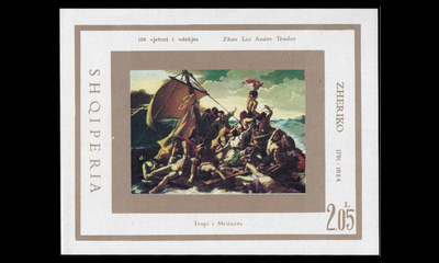 Albania 1668BL50 ** Taidemaalari Théodore Géricault (1974)
