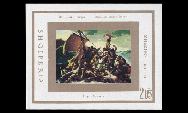 Albania 1668BL50 ** Taidemaalari Théodore Géricault (1974)