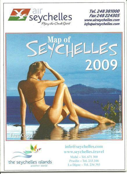 SEYCHELLIT pieni kartta & esite 2009