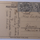 Tontut valmistavat joulupuuroa, postikortti kulk. 1920 - pikkukuva 2