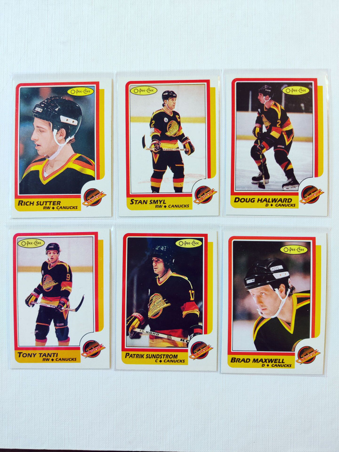 86-87 Opc - Vancouver Canucks 6kpl