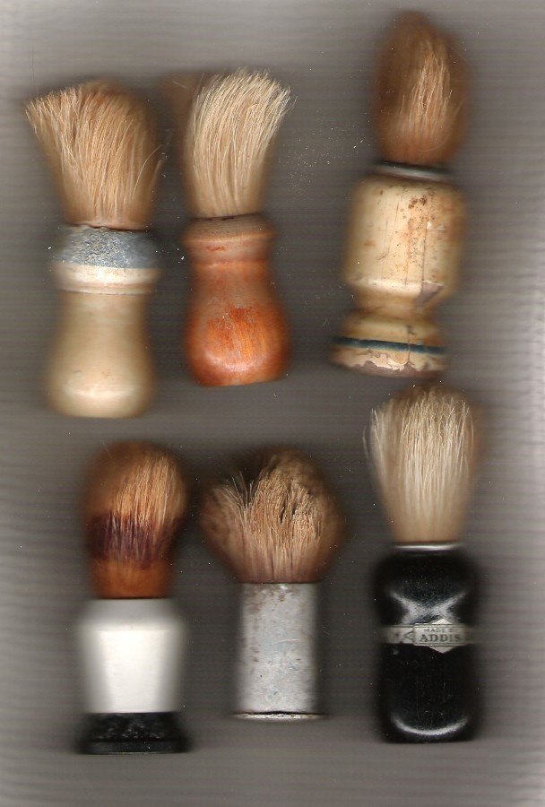 Partasuti, 6 kpl., Gillette, Addis, sotamuisto, + muut.